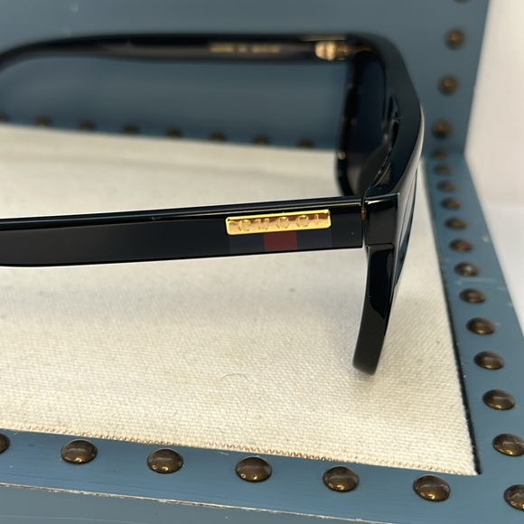 New Authentic Gucci Grey Browline Men's Sunglasses GG0748S 001 59. - Picture 9 of 14